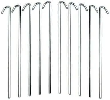 Camping Equipment Garden Picnic Festival Accessories - 10pc Small Tent Pegs