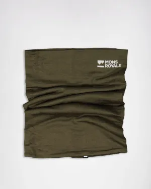 Double Up Merino Neckwarmer - Dark Olive