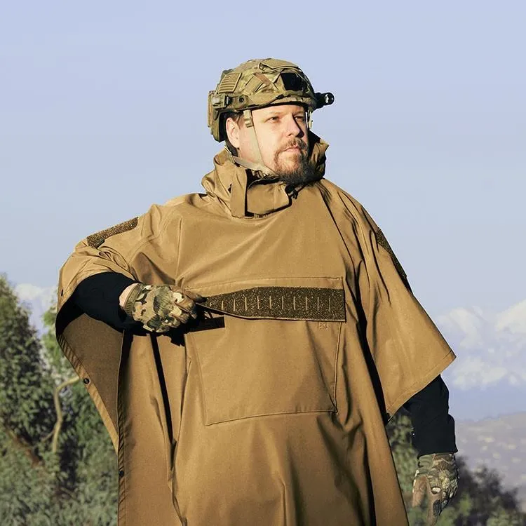 Hazard 4 Poncho Villa 2020 Version Technical Soft-Shell Poncho Navy Blue