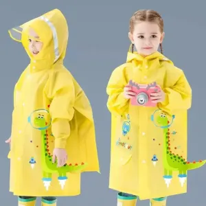 OleOle Kids Waterproof Raincoat - Stay Dry in Poncho Style (2 years )